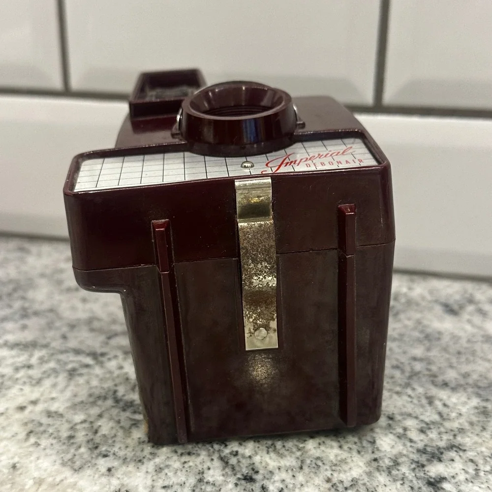 Imperial Debonair Camera Maroon Bakelite Vintage 620 Film MCM Prop Untested
